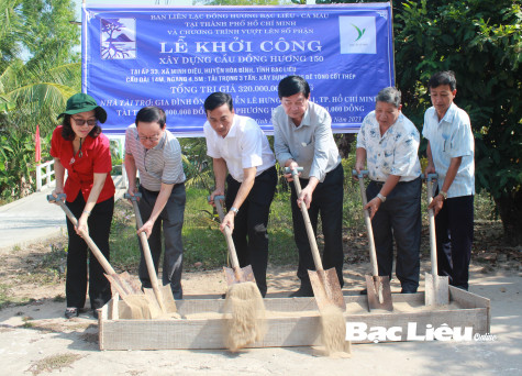 Khởi công xây 2 cây cầu Đồng hương tại huyện Hòa Bình và Đông Hải