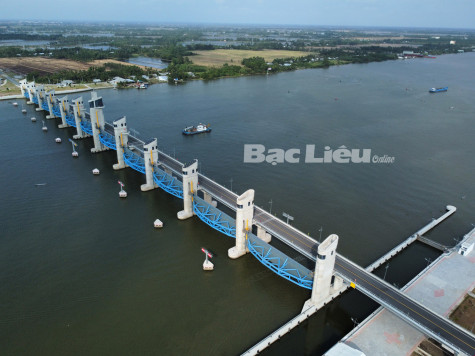 Bạc Liêu tiếp tục được hưởng lợi từ Dự án thủy lợi Cái Lớn - Cái Bé giai đoạn 2