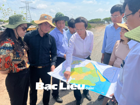 Lãnh đạo tỉnh Bạc Liêu làm việc với Bộ Kế hoạch và Đầu tư về Dự án đường ven biển qua tỉnh