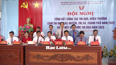 Tổng kết công tác thi đua khen thưởng Cụm thi đua các huyện, thị xã, thành phố và triển khai nhiệm vụ năm 2023