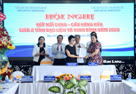 Hội nghị “Kết nối cung cầu hàng hóa giữa 2 tỉnh Bạc Liêu - Ninh Bình”