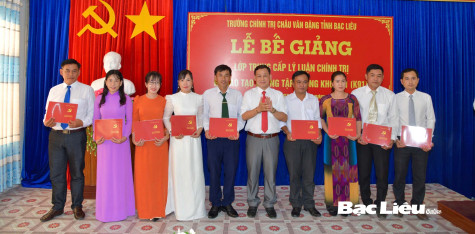 Bế giảng lớp Trung cấp Lý luận chính trị khóa 91