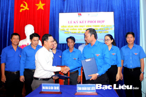 Tỉnh đoàn ký kết phối hợp với Hệ thống Nha khoa Sài Gòn Tâm Đức