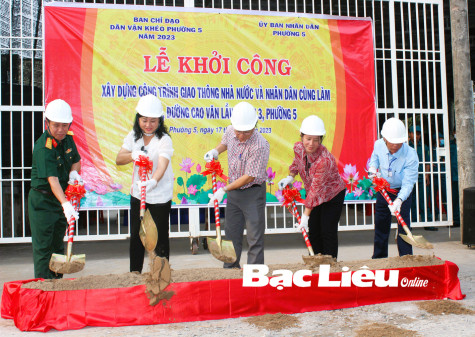 TP. Bạc Liêu: Ra quân thực hiện Năm dân vận khéo 2023 trên địa bàn Phường 5