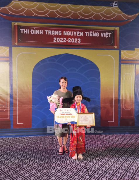 Học sinh Bạc Liêu là “Trạng Nguyên Tiếng Việt” toàn quốc