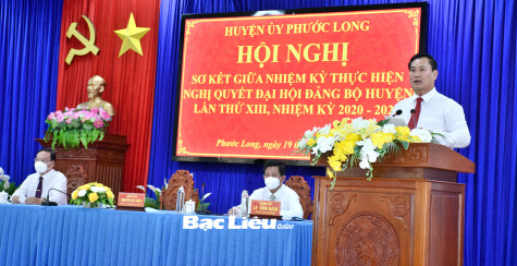 Đảng bộ huyện Phước Long: Khẳng định bước chuyển mới thực chất, hiệu quả