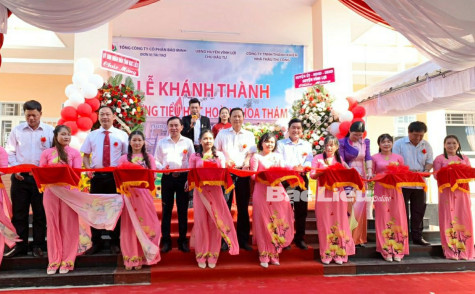 Huyện Vĩnh Lợi: Khánh thành điểm Trường tiểu học Hoàng Hoa Thám