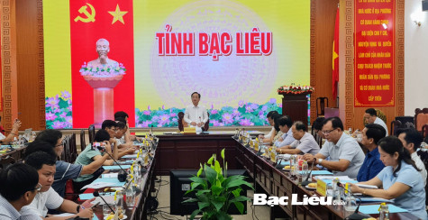 Họp báo thông tin việc giải phóng mặt bằng trên đường Hùng Vương (TP. Bạc Liêu)