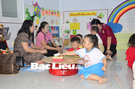 Hội thảo “Xây dựng và khai thác sử dụng môi trường giáo dục lấy trẻ làm trung tâm trong cơ sở giáo dục mầm non” Cụm thi đua số 8