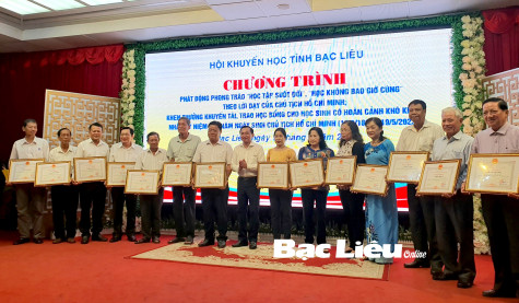 Hội Khuyến học tỉnh: Phát động phong trào “Học tập suốt đời”, “Học không bao giờ cùng” theo lời dạy Chủ tịch Hồ Chí Minh