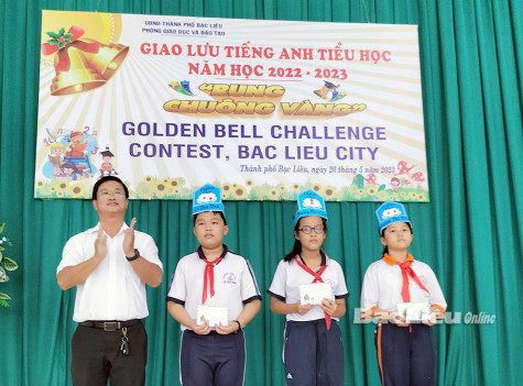 TP. Bạc Liêu: 102 thí sinh giao lưu tiếng Anh cấp tiểu học