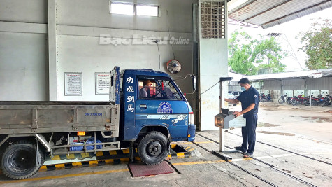 Chi nhánh Đăng kiểm Bạc Liêu: Tạo thuận lợi cho người dân, doanh nghiệp đến đăng kiểm