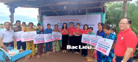 Xây nhà Chữ thập đỏ và hỗ trợ sinh kế cho ngư dân