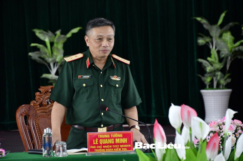 Tổng Cục Chính trị kiểm tra tại Bộ Chỉ huy Bộ đội Biên phòng tỉnh Bạc Liêu