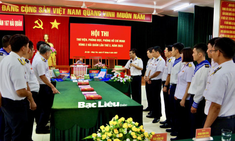 Vùng 2 Hải quân: Tổ chức Hội thi thư viện, phòng đọc, phòng Hồ Chí Minh năm 2023