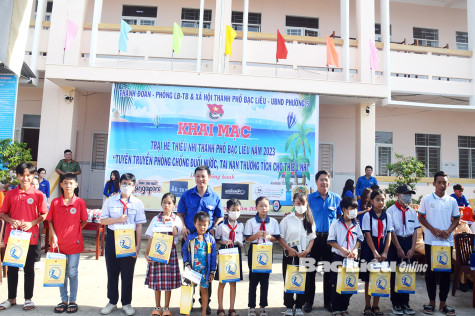 Khai mạc Trại hè thiếu nhi TP. Bạc Liêu năm 2023
