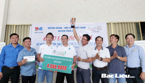 Giải bóng đá tứ hùng chào mừng Ngày Báo chí cách mạng Việt Nam: Đội Các cơ quan báo chí thông tấn Bạc Liêu giành chức vô địch