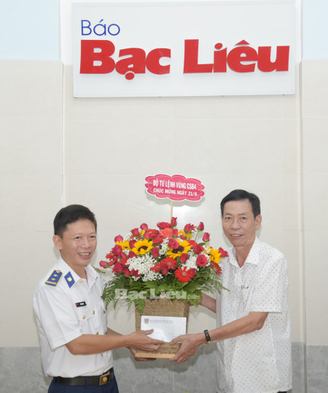 Nhiều đơn vị, địa phương chúc mừng Báo Bạc Liêu nhân kỷ niệm 98 năm Ngày Báo chí cách mạng Việt Nam