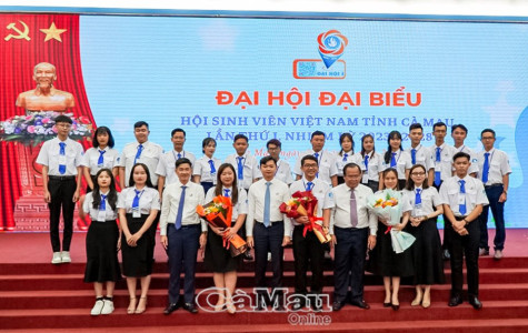 Anh Trần Đăng Khoa đắc cử Chủ tịch Hội Sinh viên Việt Nam tỉnh Cà Mau