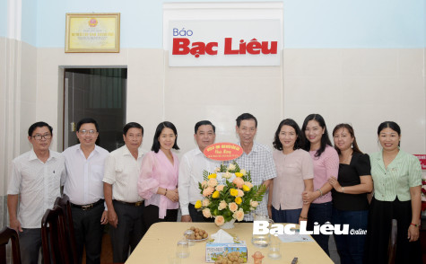 Nhiều đơn vị, địa phương chúc mừng Báo Bạc Liêu nhân kỷ niệm 98 năm Ngày Báo chí cách mạng Việt Nam