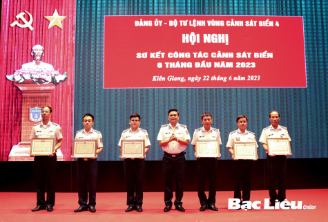 Bộ Bộ Tư lệnh Vùng Cảnh sát biển 4: Đạt nhiều kết quả nổi bật trong thực hiện nhiệm vụ 6 tháng đầu năm 2023