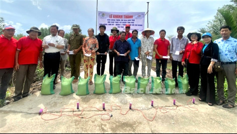 LĐLĐ huyện Đông Hải: Tổ chức khánh thành cầu nông thôn tại xã Định Thành và An Trạch A