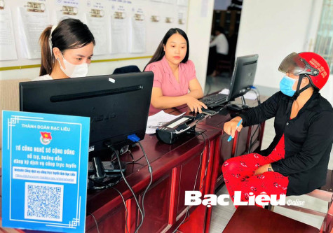 Thành đoàn TP. Bạc Liêu: Hỗ trợ người dân nộp hơn 1.700 thủ tục hành chính công trực tuyến