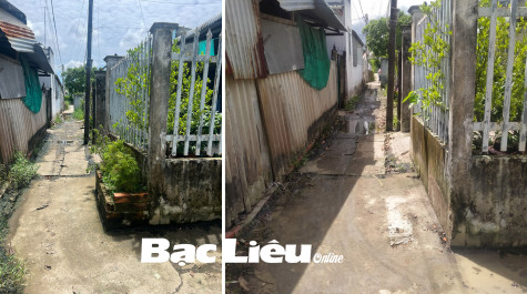 Đã tháo dỡ bồn hoa xây trên lối đi chung