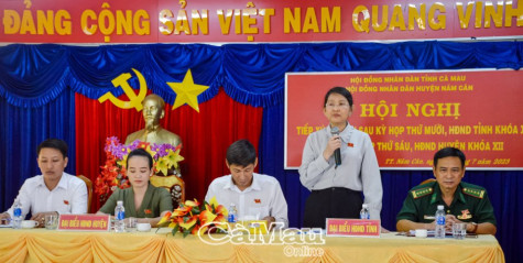 Tiếp xúc cử tri sau Kỳ họp thứ 10 HĐND tỉnh