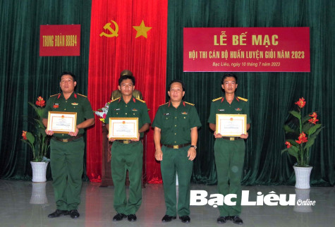 Trung đoàn 894: Tổ chức thành công Hội thi Cán bộ huấn luyện giỏi năm 2023