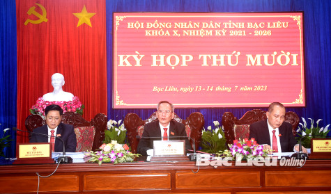 Khai mạc kỳ họp thứ 10 HĐND tỉnh Bạc Liêu khóa X, nhiệm kỳ 2021 - 2026