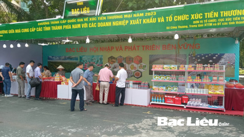 Bạc Liêu có 12 doanh nghiệp tham gia Hội nghị kết nối giao thương phía Nam