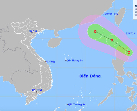 Đêm nay, 14/7/2023: Biển Đông có thể đón áp thấp nhiệt đới