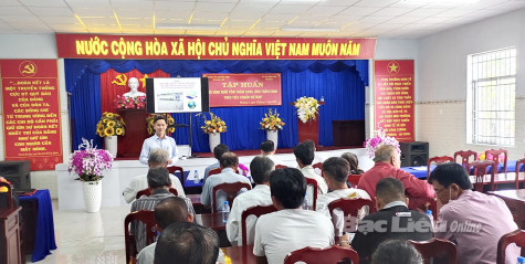 Tập huấn mô hình nuôi tôm thâm canh, bán thâm canh theo tiêu chuẩn VietGAP