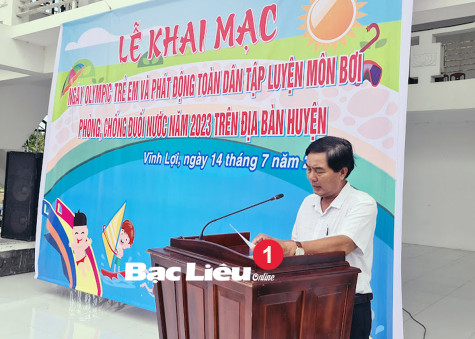 Ngành Giáo dục huyện Vĩnh Lợi: Tích cực hưởng ứng phong trào Toàn dân tập luyện môn bơi phòng, chống đuối nước năm 2023