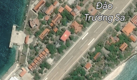 Google Maps đã khôi phục hình ảnh cờ Tổ quốc trên đảo Trường Sa Lớn