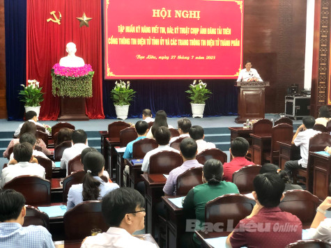 Tập huấn kỹ năng quản trị, viết tin, bài cho Cổng thông tin điện tử