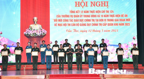 Quân khu 9: Gặp mặt, động viên cán bộ tham gia Hội thi Cán bộ giảng dạy chính trị toàn quân