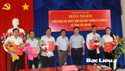 TP. Bạc Liêu: Điều động, bổ nhiệm 98 lượt cán bộ