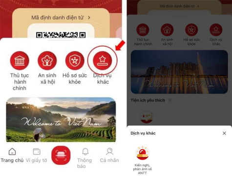Hướng dẫn tố giác tội phạm trên ứng dụng VneID