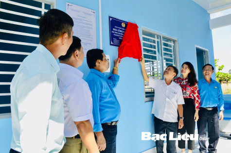 Khánh thành công trình nhà công vụ giáo viên chào mừng Đại hội Công đoàn các cấp nhiệm kỳ 2023 - 2028
