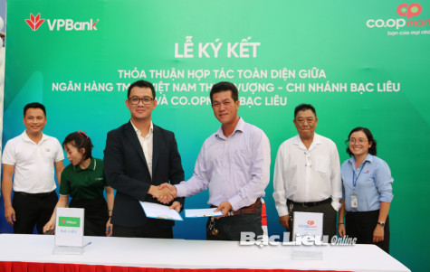 VPBank Bạc Liêu và Siêu thị Co.opmart: Ký kết hợp tác gia tăng tiện ích cho cán bộ, nhân viên và khách hàng
