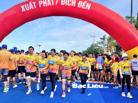 Báo Bạc Liêu tham gia Giải Việt dã truyền thống Báo Bà Rịa - Vũng Tàu lần thứ 24