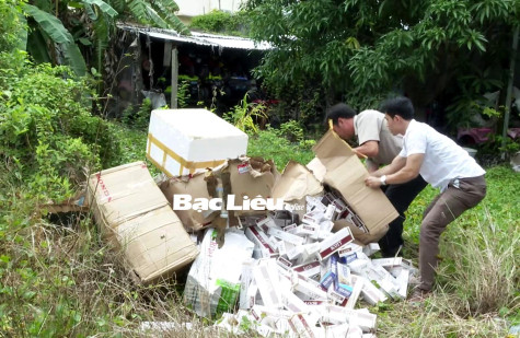 Tiêu hủy gần 9.300 bao thuốc lá điếu nhập lậu