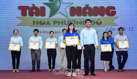 Hội thi "Tài năng Hoa phượng đỏ": Phú Tân giành giải Nhất toàn đoàn