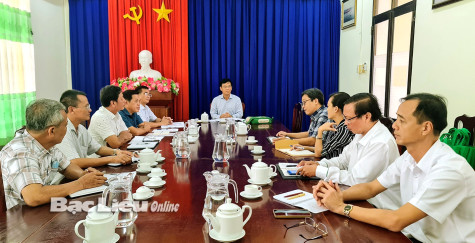 Sở NN&PTNT Bạc Liêu làm việc với Công ty ANGIMEX về xây dựng vùng nguyên liệu lúa BL9