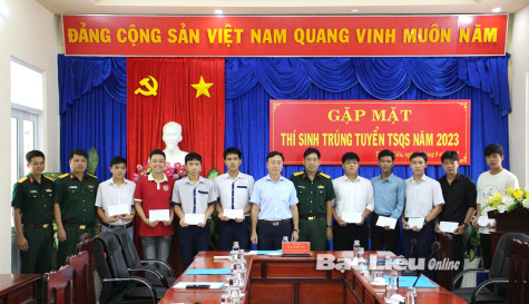 TP. Bạc Liêu: Gặp mặt thí sinh trúng tuyển tuyển sinh quân sự năm 2023