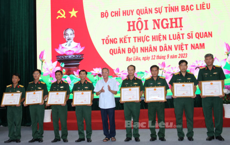 Bộ CHQS tỉnh: Tổng kết thực hiện Luật Sĩ quan Quân đội nhân dân Việt Nam
