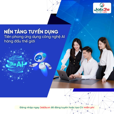 Lấy công nghệ AI làm thế mạnh cốt lõi, Job3s.vn đang dẫn đầu xu thế tuyển dụng