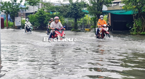 Từ ngày 26 - 28/9, Bạc Liêu xuất hiện mưa lớn trên diện rộng